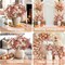 Artificial Fall Baby’s Breath Flowers – 10pcs Faux Gypsophila Bouquets, Realistic Orange Autumn Decor for Home, Wedding, Vase, Office & Seasonal Arrangements